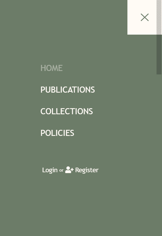 Specimen Pub - Client - menu